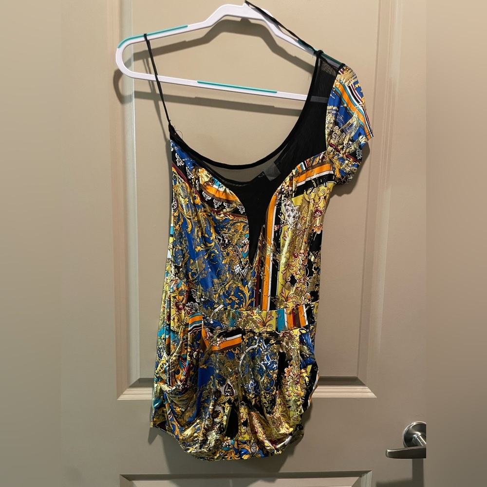 Cleo Metallic Romper